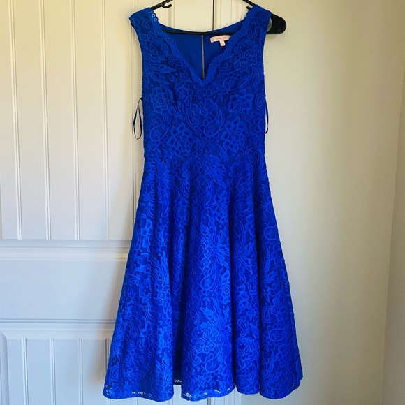 Jolie Moi Royal Blue 50s dress - Picture 1 of 6